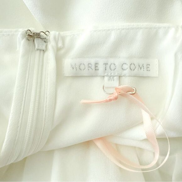 REVOLVE More To Come Lola Midi Dress White Spaghetti Strap Lined Medium - Picture 3 of 6